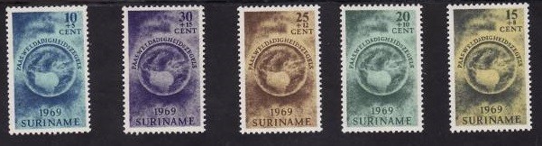 Surinam 1969 - Pastele - timbre ajutor 5v.neuzat,perfecta stare(z)