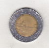 Bnk mnd Italia 500 lire 1990 , bimetal, Europa