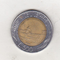 bnk mnd Italia 500 lire 1990 , bimetal