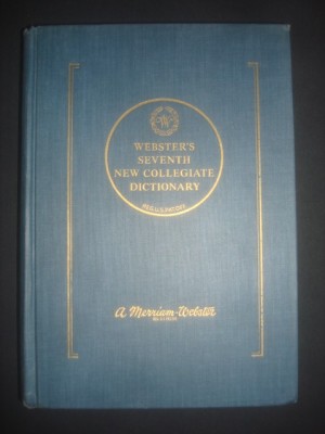 WEBSTER&amp;#039;S SEVENTH NEW COLLEGIATE DICTIONARY {1963} foto