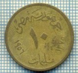 8004 MONEDA- EGYPT - 10 MILLIEMES -anul 1956 -starea ce se vede, America Centrala si de Sud