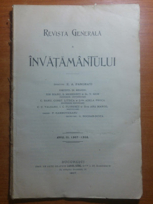 revista generala a invatamantului 1 iunie 1907-director emil pangrati foto