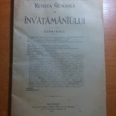 revista generala a invatamantului iunie-iulie 1915 - fondator spiru haret