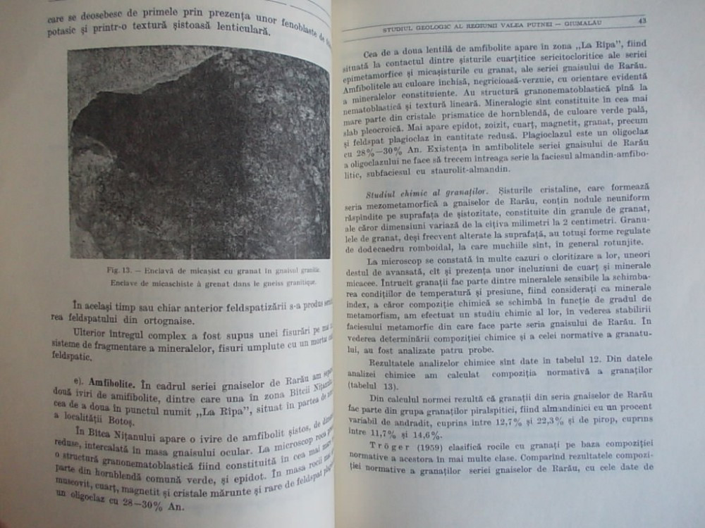 VIOREL ERHAN - STUDIUL GEOLOGIC AL REGIUNII VALEA PUTNEI-GIUMALAU - 1974  -900 EX | Okazii.ro