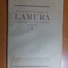 revista lamura martie 1923 - I.A. bratescu voinesti,ion agarbiceanu