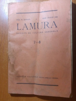 revista lamura iulie august 1925-ion alexandru bratescu voinesti in comitet foto