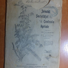revista jurnalul societatii centrale agricole 1 august 1903