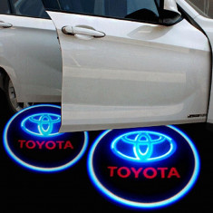 2 Bucati Wireless Logo Pentru Masinile TOYOTA - Atasate La Portiera