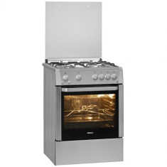 Aragaz Beko CSG62121FDX, Gaz, Aprindere Electrica, Dispozitiv Siguranta, Grill, Rotisor, 60 cm, Inox foto