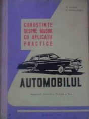 Cunostinte Despre Masini Cu Aplicatii Practice Automobilul Ma - V. Husea, T. Pavelescu ,388470 foto