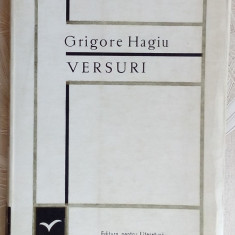 GRIGORE HAGIU - VERSURI / POEZII (EPL 1968) [SERIA 'ALBATROS']