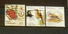 Lot 3 timbre circulate Natura - Flori - Plante MALAYSIA 2+1 gratis RBK20333 foto