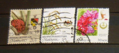 Lot 3 timbre circulate Natura - Flori - Plante MALAYSIA 2+1 gratis RBK20332 foto
