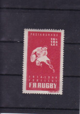 ROMANIA 1944 , LP 164 , RUGBY SERIE MNH foto