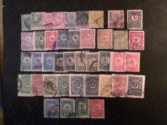 T U R C I A - timbre vechi cu cote mari foto