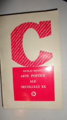 ARTE POETICE ALE SECOLULUI XX AN 1976/481PAG= NICOLAE BALOTA foto