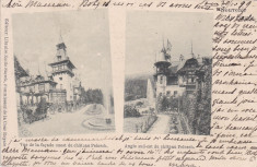 SOUVENIR DE SINAIA , CASTELUL PELES FATADA EST SI SUD-EST CLASICA , CIRC. 1899 foto