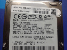 Harddisk laptop 160 Gb, ca nou, garantie 1 an, marca Hitachi foto