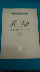 PARTITURA MUZICALA: H. SITT, STUDII PENTRU VIOARA, OP. 21, CAIETUL III/ 1963 foto