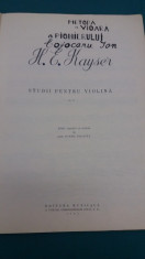 PARTITURA MUZICALA : H.E. KAISER, STUDII PENTRU VIOLINA, OP. 20/ 1963 foto