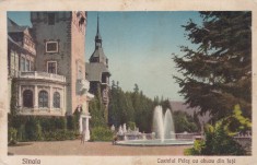 SINAIA CASTELUL PELES CU ABUZU DIN FATA CIRCULATA 1928