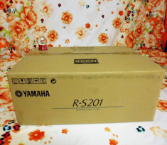 YAMAHA R S201 amplituner 2 x 50 w RMS amplificator radio telecomanda NOU cutie foto