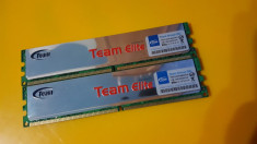 Kit 2GB DDR2 Desktop,1GBx2,Brand Team Elite,800Mhz,PC2-6400,CL5,Radiator foto