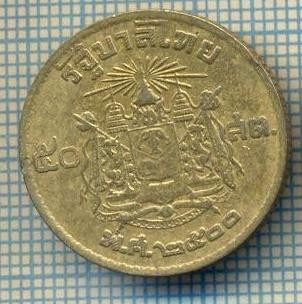 8029 MONEDA- TAILANDA - 50 SATANG(1/2 BAHT) -anul ? -starea ce se vede foto