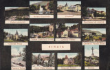 SINAIA 12 IMAGINI DIFERITE CIRCULATA 1937 LIBRARIA GH. BUMBEA SINAIA 1936, Printata