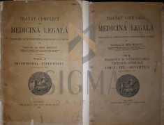 MINA MINOVICI - TRATAT COMPLECT DE MEDICINA LEGALA, 2 VOL, 1928 foto