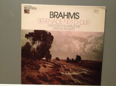 BRAHMS - SERENADE NR 1 cu DRESDNER PHILHARMONIE (1972/EMI/RFG) - Vinil/Impecabil foto