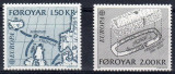 Insulele Feroe 1982 - Europa ,cat.nr.64-5 neuzat,perfecta stare(z), Nestampilat