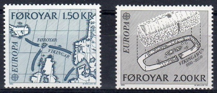 Insulele Feroe 1982 - Europa ,cat.nr.64-5 neuzat,perfecta stare(z)