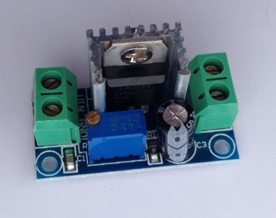 DC-DC converter step-down, IN:4.2-40V, OUT:1.2-37V (1.5A) LM317 (DC336) foto