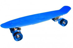 SKATEBOARD ALBASTRU penny board 56 cm foto