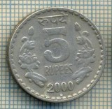 8130 MONEDA- INDIA - 5 RUPEES -anul 2000 -starea ce se vede, Asia