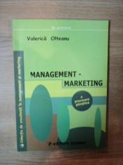 MANAGEMENT - MARKETING de VALERICA OLTEANU , Bucuresti 2008 foto