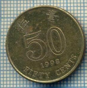 8278 MONEDA- HONG KONG - 50 CENTS -anul 1998 -starea ce se vede foto