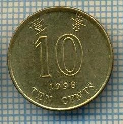 8314 MONEDA- HONG KONG - 10 CENTS -anul 1998 -starea ce se vede foto