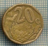 8252 MONEDA- AFRICA DE SUD - 20 CENTS -anul 2007 -starea ce se vede