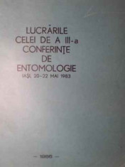 Lucrarile Celei De A Iii-a Conferinte De Entomologie Iasi, 20 - Colectiv ,388945 foto