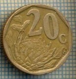 8243 MONEDA- AFRICA DE SUD - 20 CENTS -anul 2005 -starea ce se vede