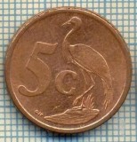 8202 MONEDA- AFRICA DE SUD - 5 CENTS -anul 2007 -starea ce se vede