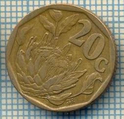 8254 MONEDA- AFRICA DE SUD - 20 CENTS -anul 1993 -starea ce se vede foto