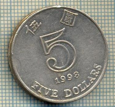 8277 MONEDA- HONG KONG - 5 DOLLARS -anul 1998 -starea ce se vede foto