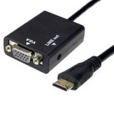 Adaptor mini HDMI tip D la VGA