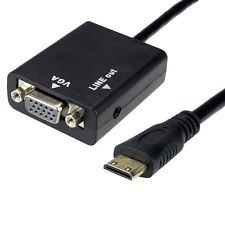 Adaptor mini HDMI tip D la VGA