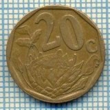 8256 MONEDA- AFRICA DE SUD - 20 CENTS -anul 2007 -starea ce se vede