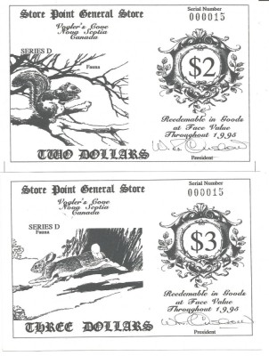 X . RARR : CANADA , VOGLER&amp;#039;S COVE = LOCAL MONEYS = LOT COMPLET - 1995 - UNC foto