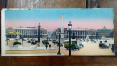 Place de la Concorde, Carte postala ilustrata dubla foto